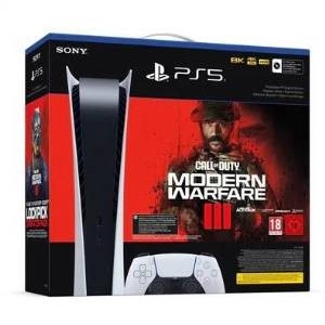 PS5 Console 825GB Digital Ed. White + Call of Duty MWIII VCH EU
