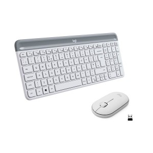 KIT LOGITECH MK470 TASTIERA + MOUSE NANO WIRELESS COMBO BIANCO (920-009197)