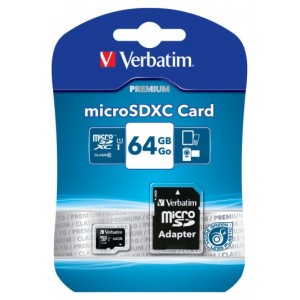 MICRO SD VERBATIM 64 GB (44084) CLASS 10