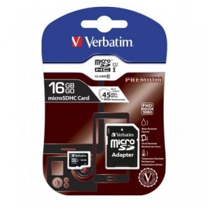 MICRO SD VERBATIM 16 GB (44082) CLASS 10
