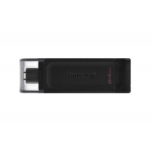KINGSTON PENDRIVE 64GB DT70/64GB USB-C 3.2 NERO