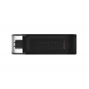 KINGSTON PENDRIVE 64GB DT70/64GB USB-C 3.2 NERO