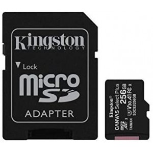 Micro SD Kingston 256 GB CANVAS SELECT PLUS (SDCS2/256GB) CLASS 10