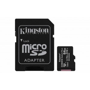 Micro SD Kingston 64 GB CANVAS SELECT PLUS (SDCS2/64GB) CLASS 10