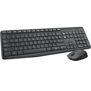 KIT LOGITECH MK235 TASTIERA + MOUSE WIRELESS NERA