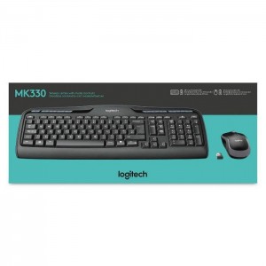 KIT Logitech MK330 TASTIERA + MOUSE WIRELESS NERA