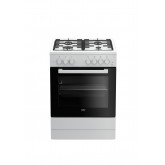 BEKO CUCINA A GAS FSE6211DW - 4 BRUCIAT- FORNO ELETT.VENT.66LT - 60x60 BIANCO