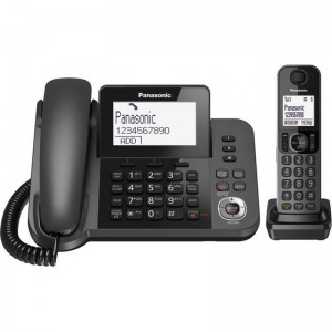 TELEFONO FISSO PANASONIC DECT SEGRETERIA TELEFONICA VIVAVOCE + CORDLESS KX-TGF320EXM