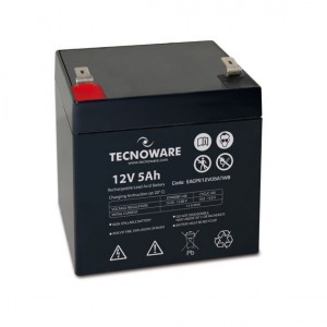 BATTERIA RICARICABILE TECNOWAVE AL PIOMBO 12 V 5AH (EACPE12V05ATWB) BULK