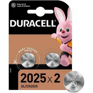 (1 Confezione) Duracell Lithium Batterie 2pz Bottone DL/CR2025 - min. ordine 4pz