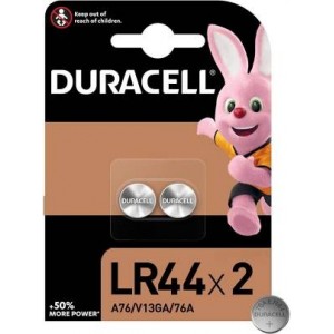 (1 Confezione) Duracell Spec. Batterie 2pz Bottone LR44 76A/A76/V13GA - min. ordine 4pz