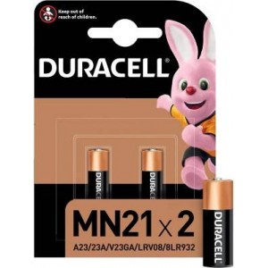 (1 Confezione) Duracell Spec. Batterie 2pz MN21 A23/23A/V23GA/LRV08/8LR932 - min. ordine 4pz