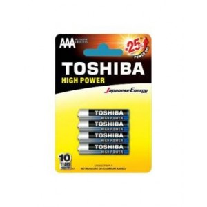 (1 Confezione) Toshiba Batterie 4pz MiniStilo LR03GCP BP-4 AAA - min. ordine 4pz