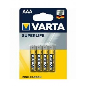 (1 confezione) VARTA BATTERIE MINISTILO SUPERLIFE AAA CONF.4 PZ - min. ordine 4pz
