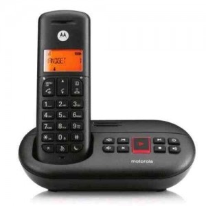 MOTOROLA CORDLESS E211 CON SEGRETERIA NERO