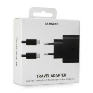 Samsung Caricabatterie 45W EP-TA845 FC2 USB-C + Cavo 1m USB-C/USB-C Black