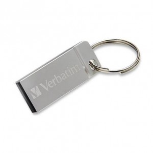 PEN DRIVE VERBATIM 16GB METAL EXECUTIVE USB 2.0 (98748) SILVER