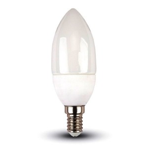 LAMPADINA V-TAC A LED CANDELA 3.7W E14 6500K (214122)
